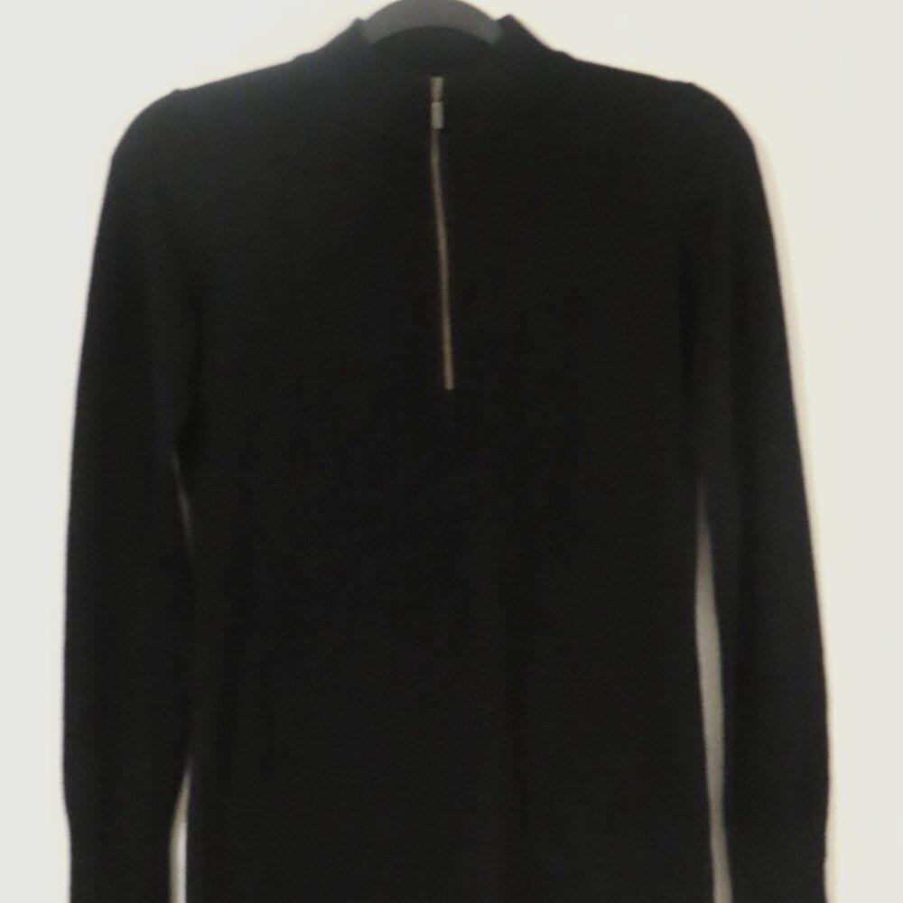 NWOT Point Mock Neck Half-Zip Fine Knit Sweater